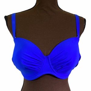 Anita Rosa Faia Beautifull bikini top bright blue size 6G
